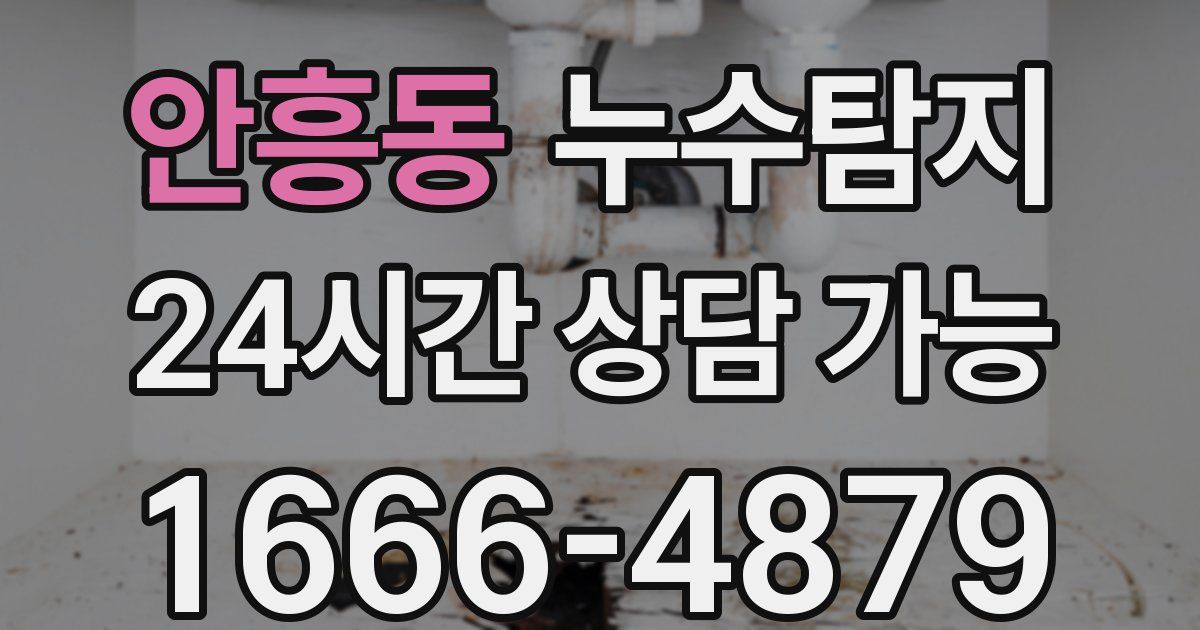 안흥동 누수