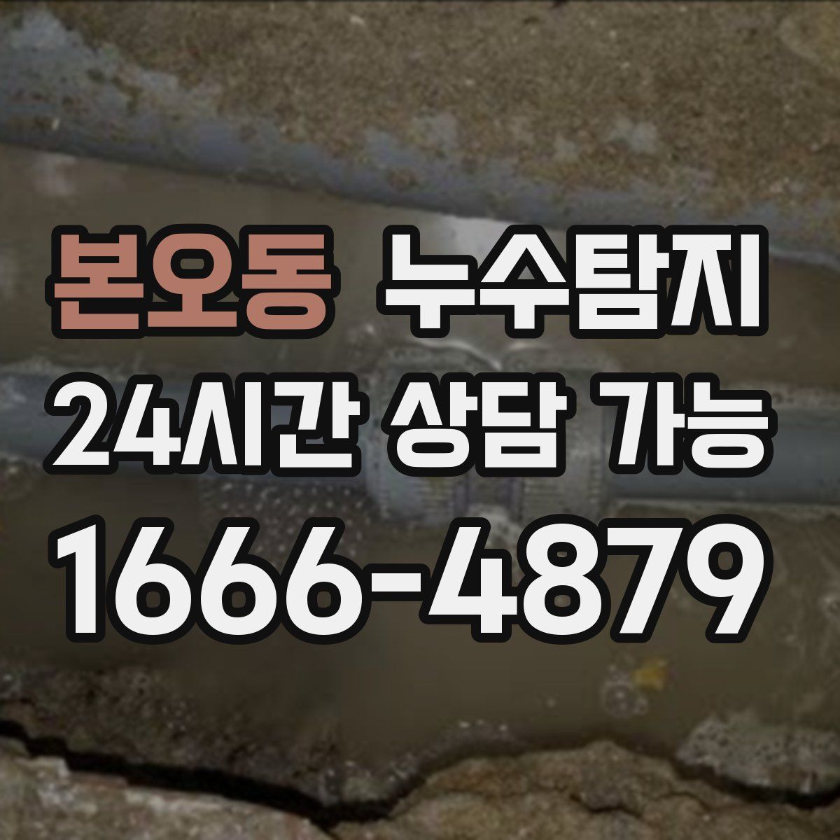본오동 누수탐지
