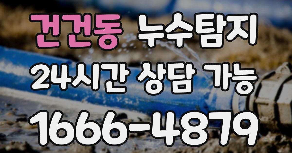 건건동 누수