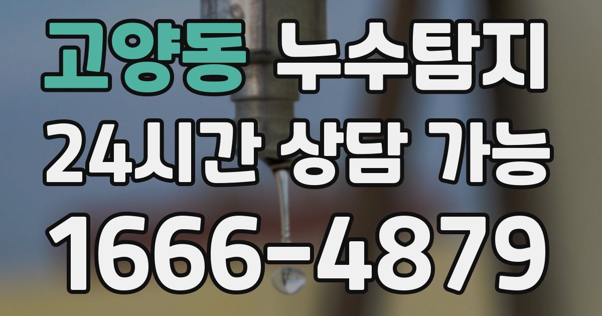 고양동 누수