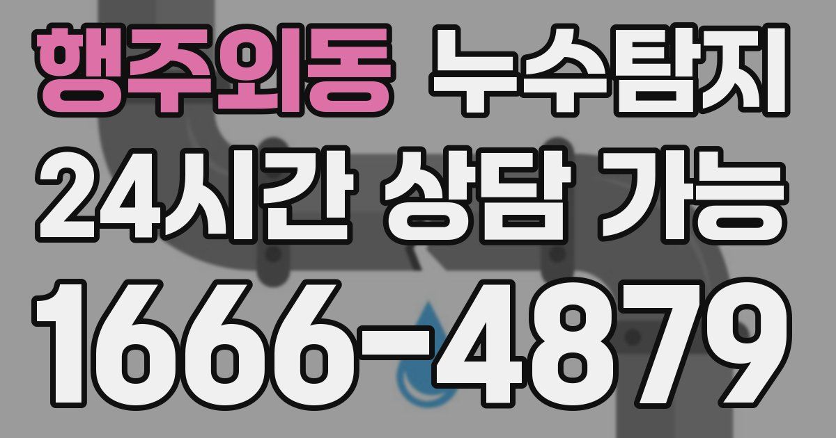 행주외동 누수