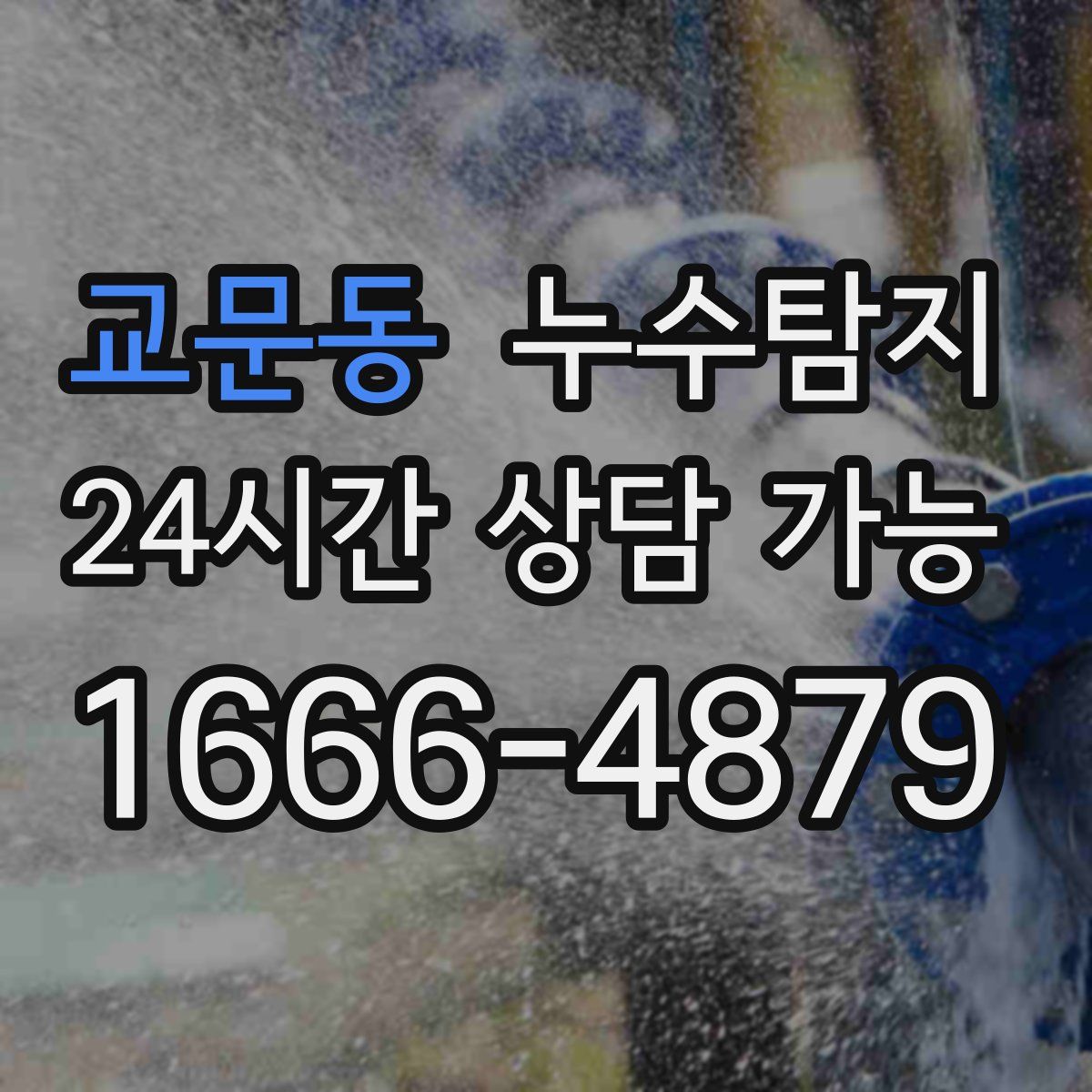 교문동 누수탐지