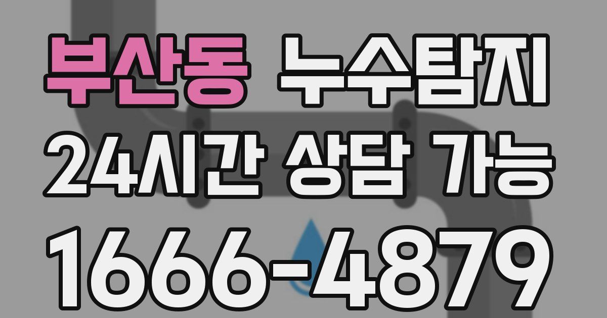 부산동 누수