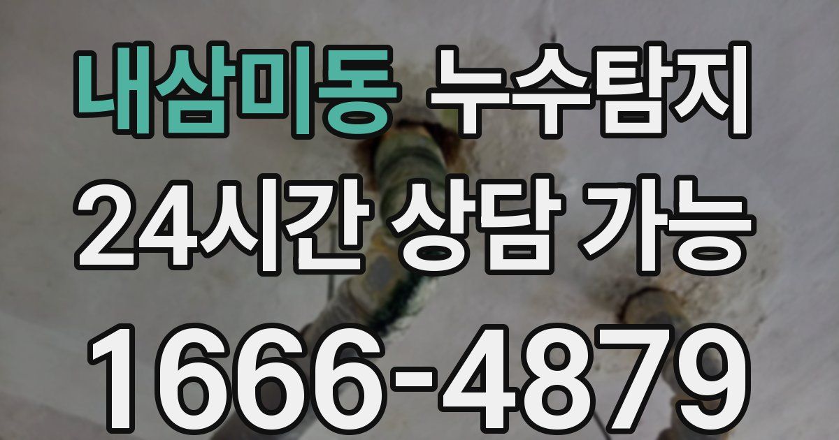 내삼미동 누수