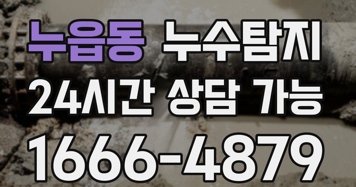 누읍동 누수