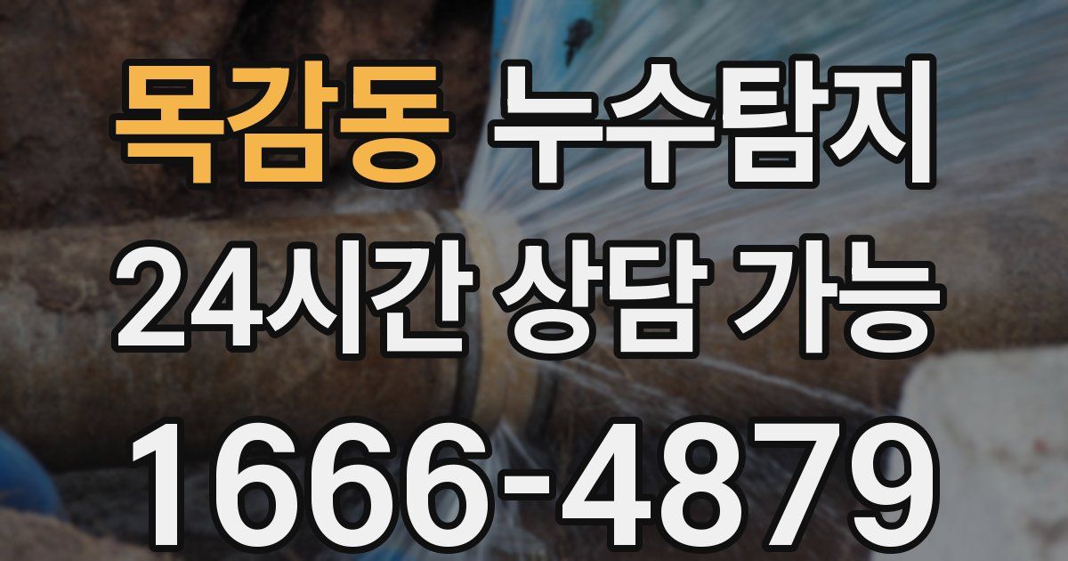 목감동 누수
