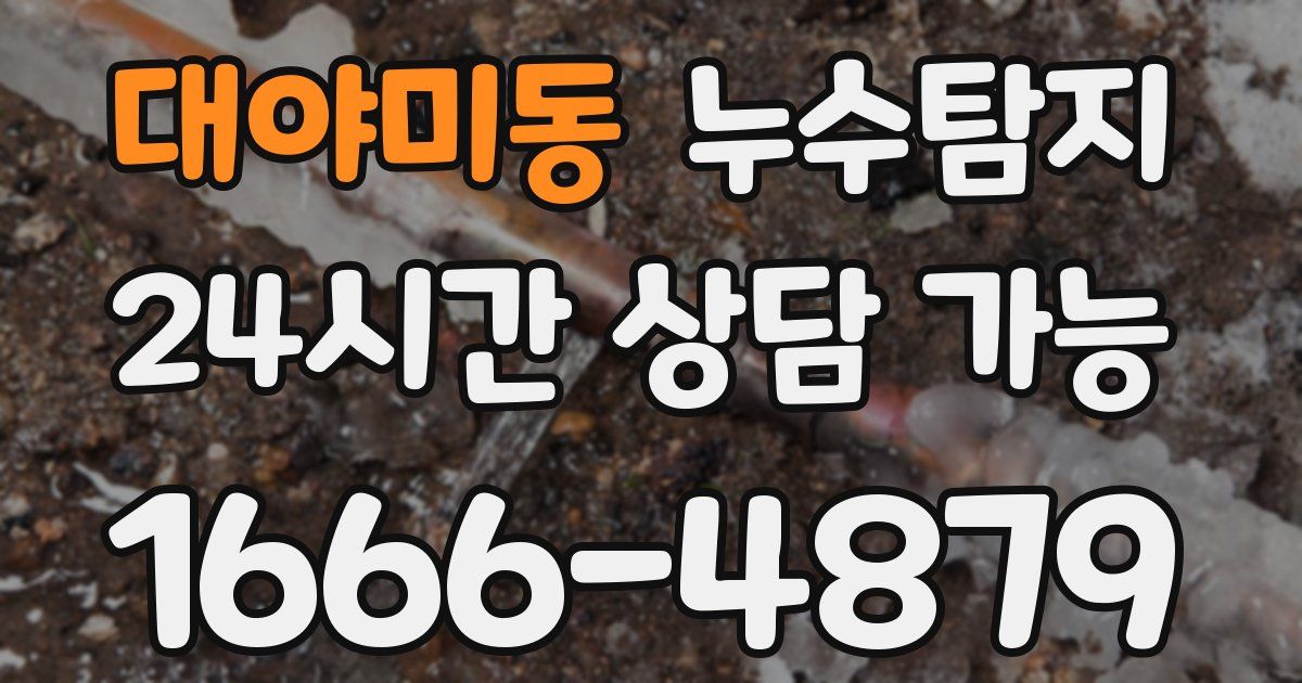 대야미동 누수