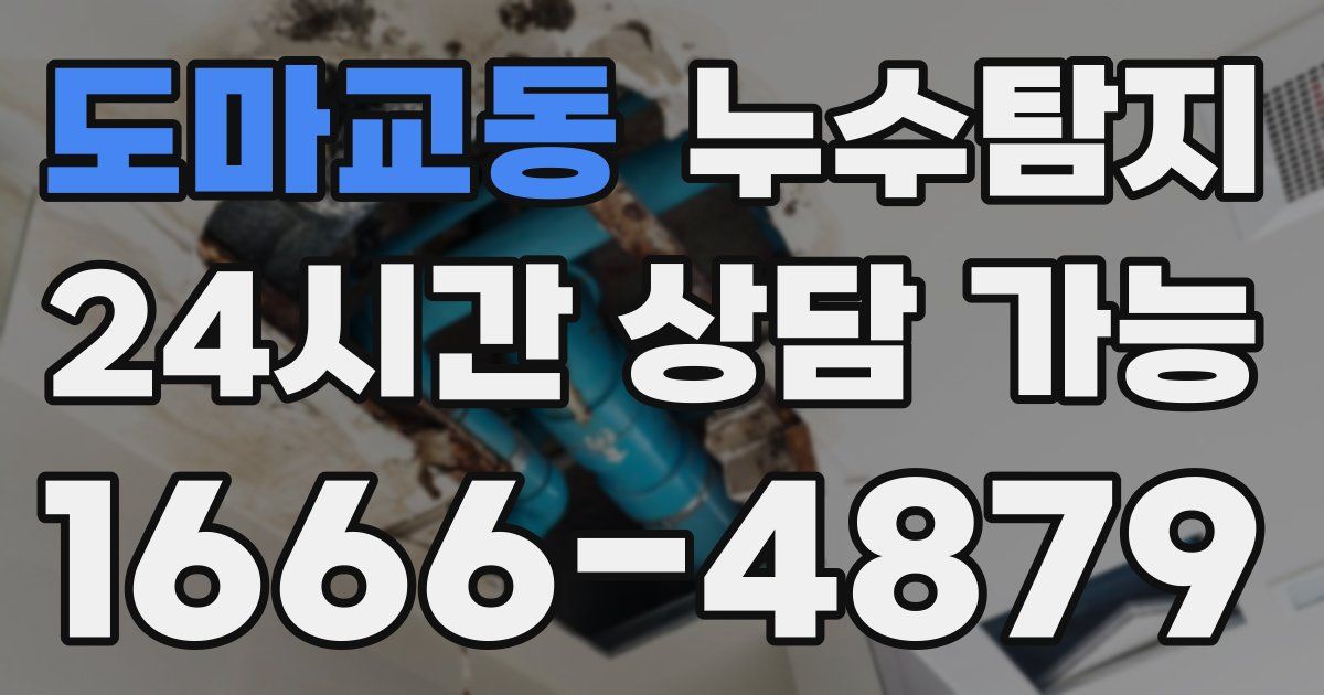 도마교동 누수