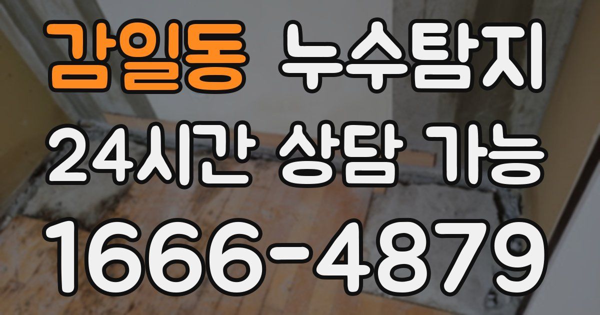 감일동 누수