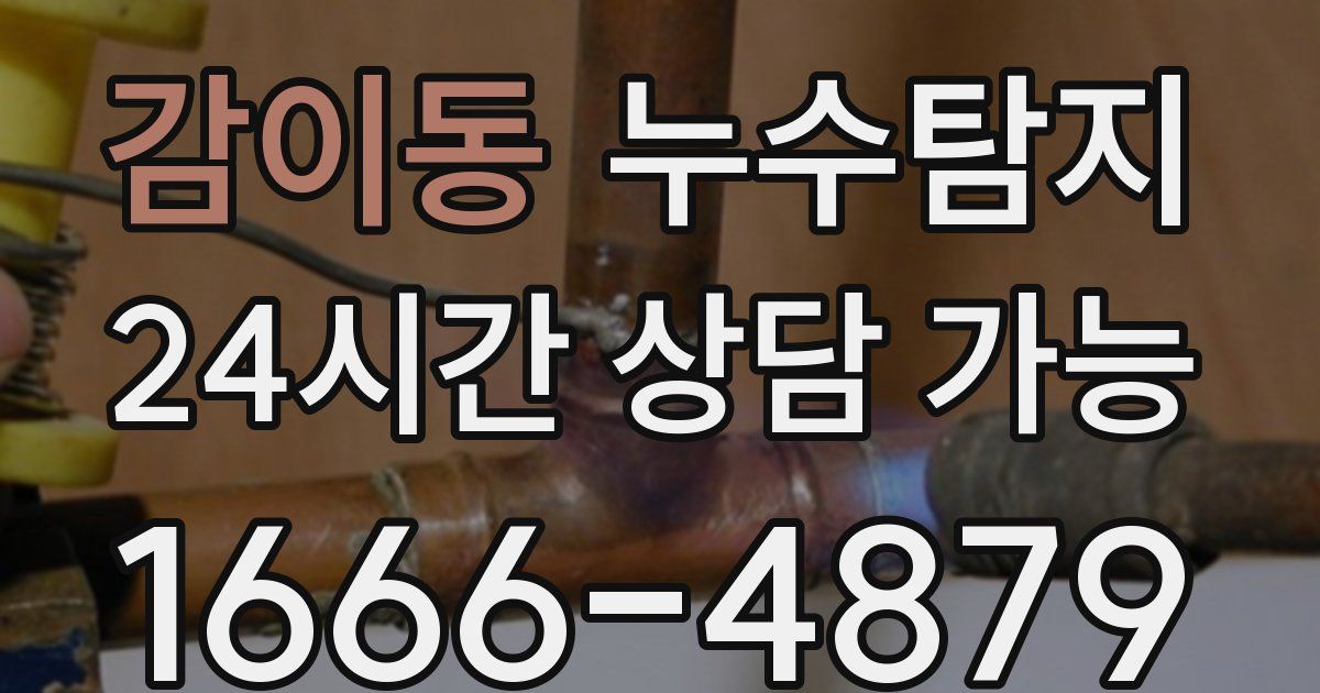 감이동 누수