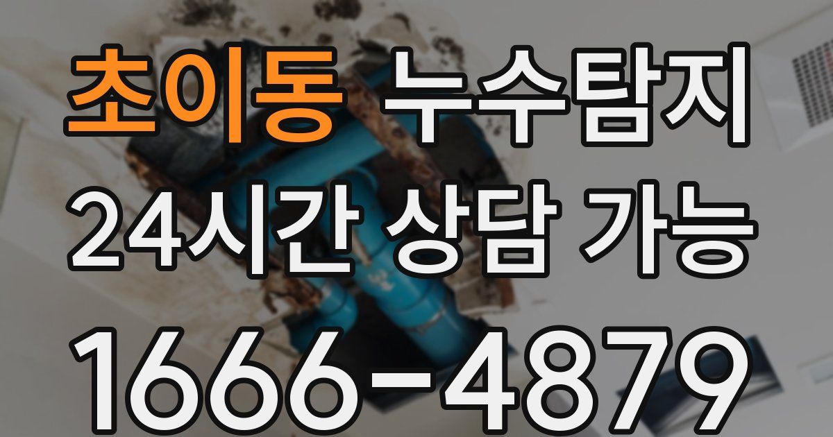 초이동 누수