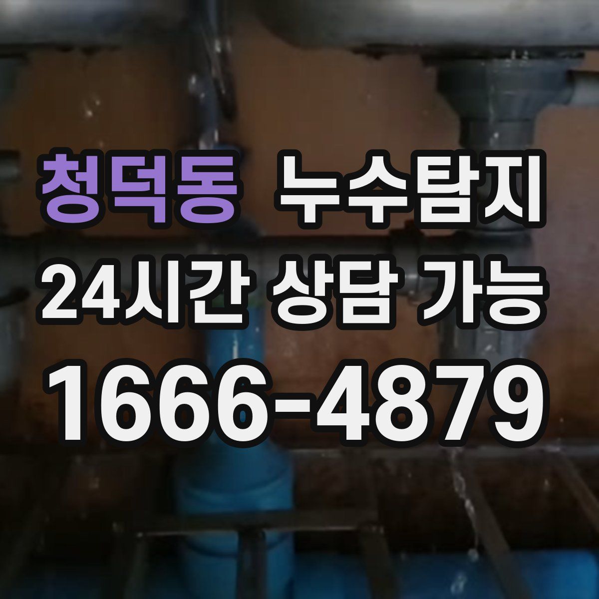 청덕동 누수탐지