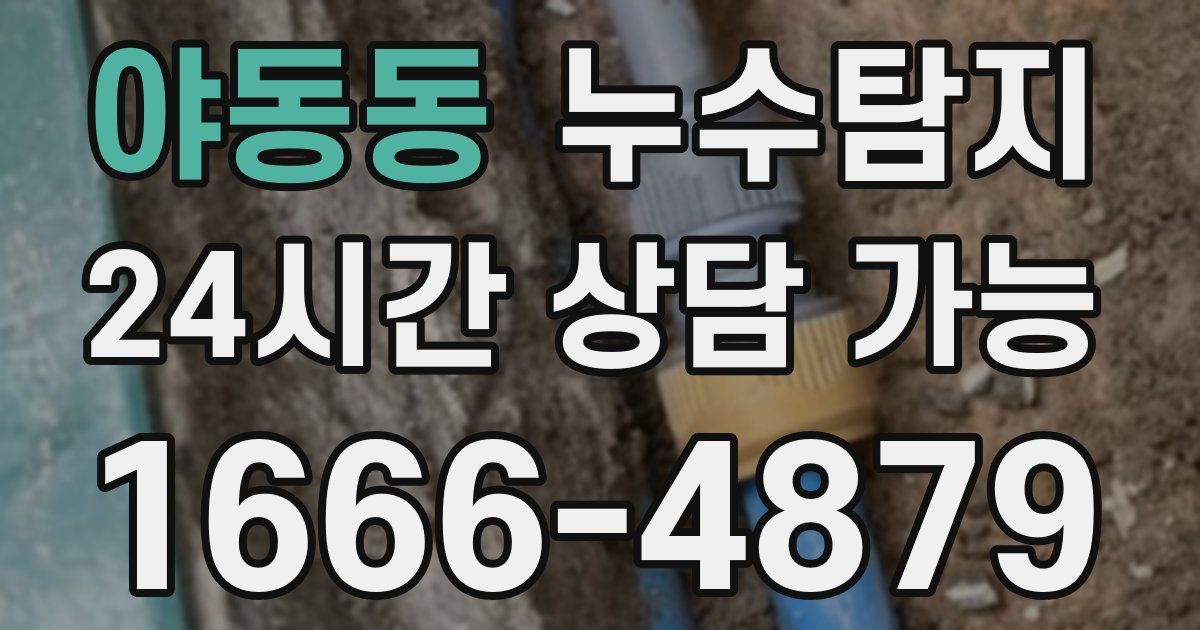 야동동 누수