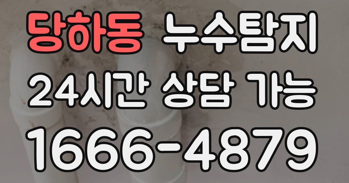 당하동 누수