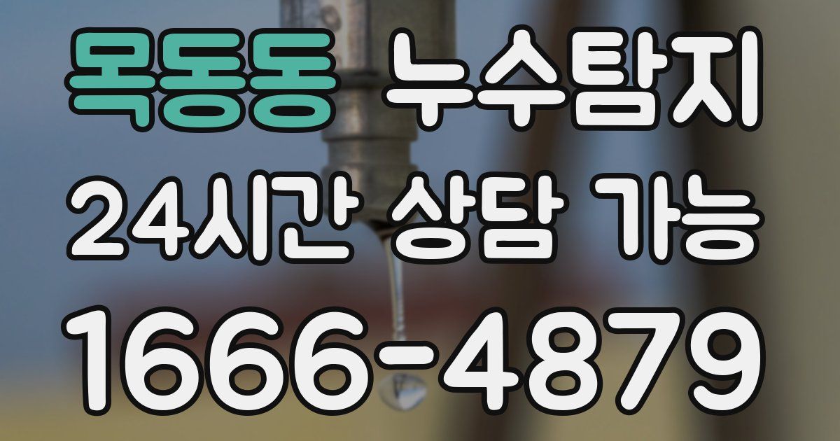 목동동 누수