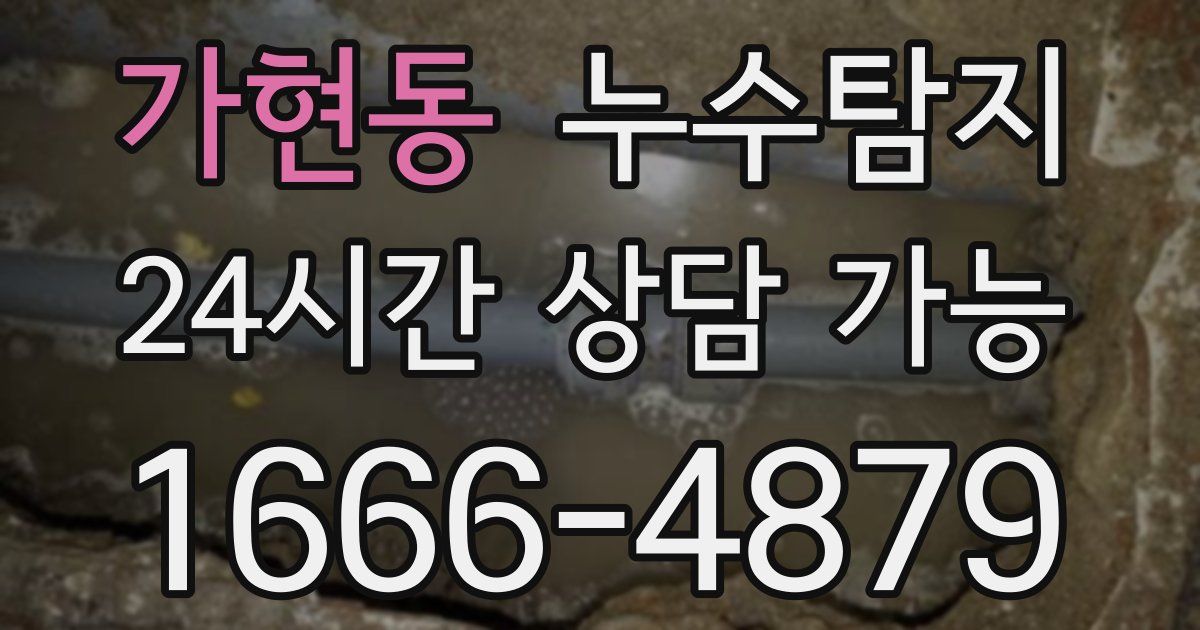 가현동 누수