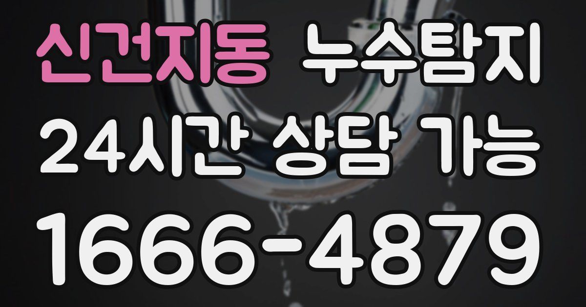 신건지동 누수