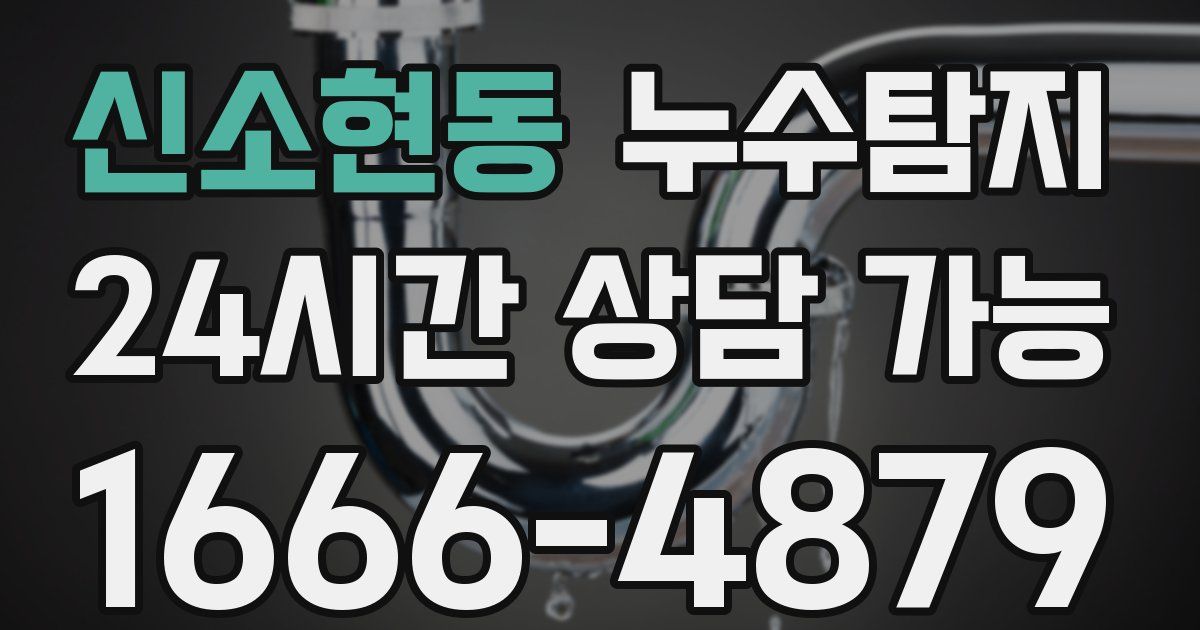 신소현동 누수