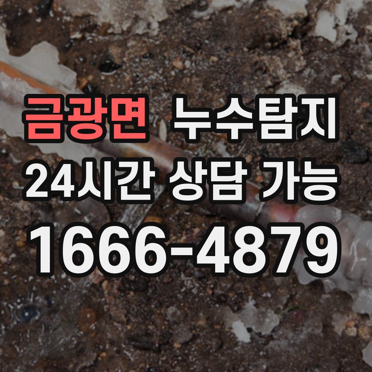 금광면 누수탐지