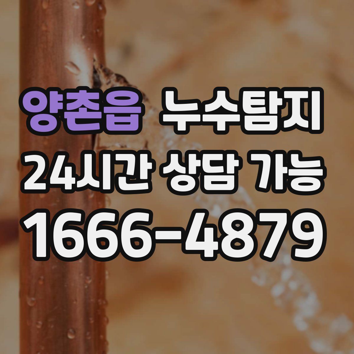 양촌읍 누수탐지
