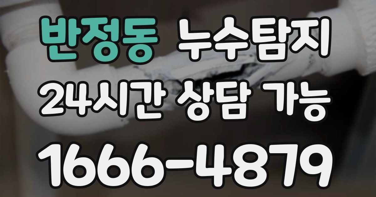 반정동 누수