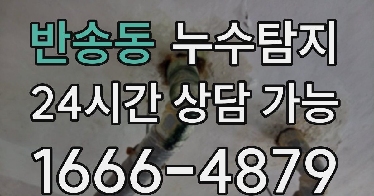 반송동 누수