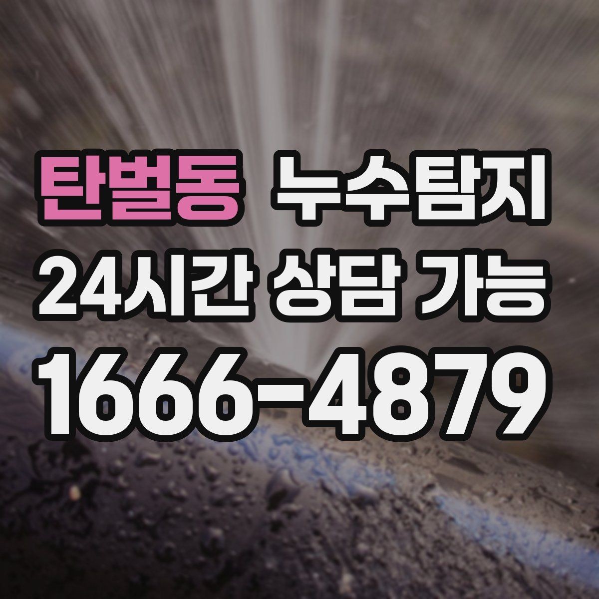탄벌동 누수탐지 지하층 물고임 탈출기
