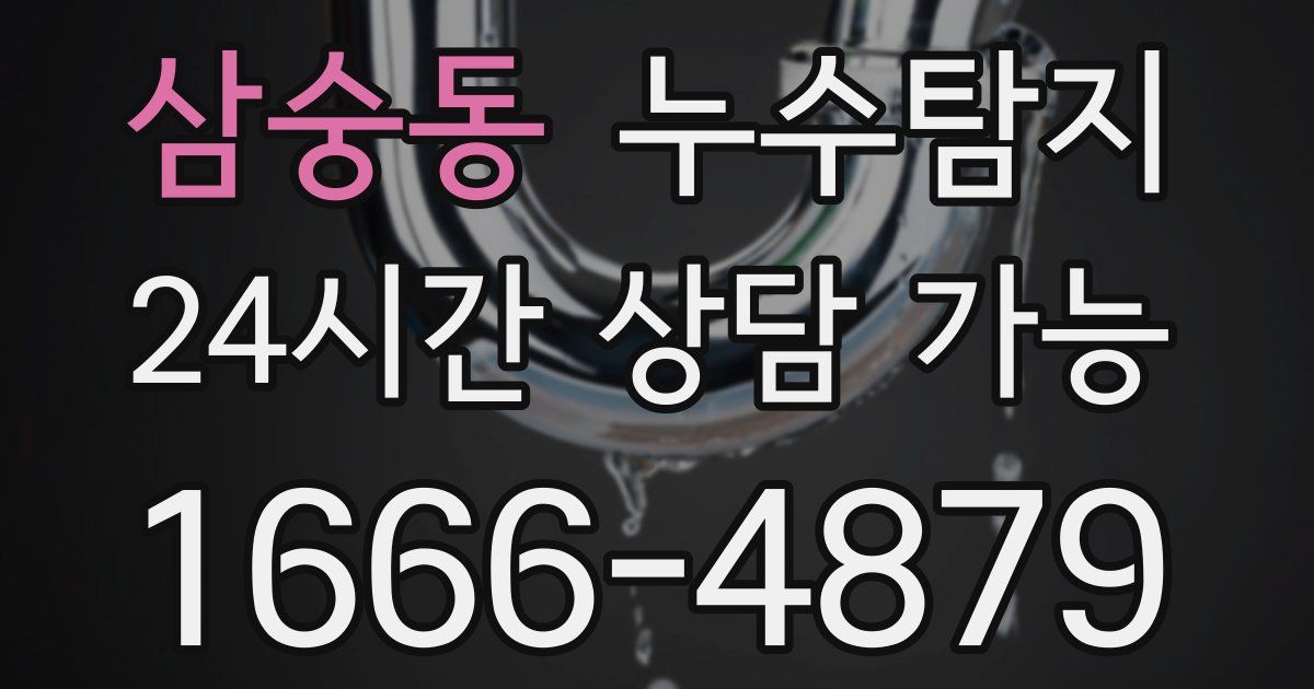 삼숭동 누수