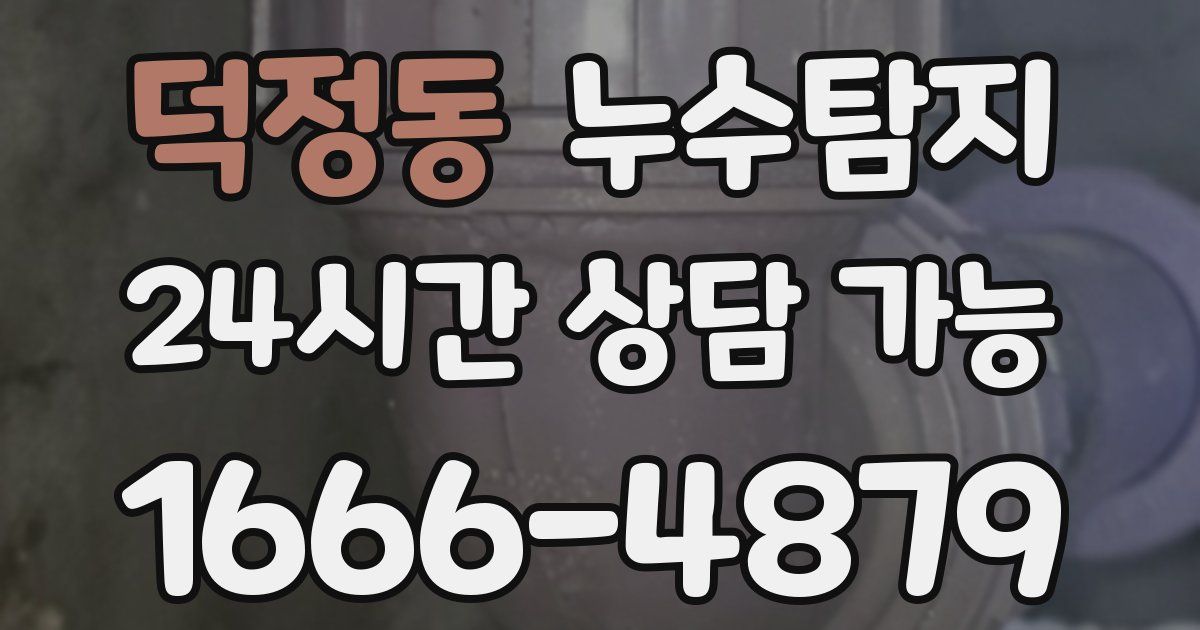 덕정동 누수