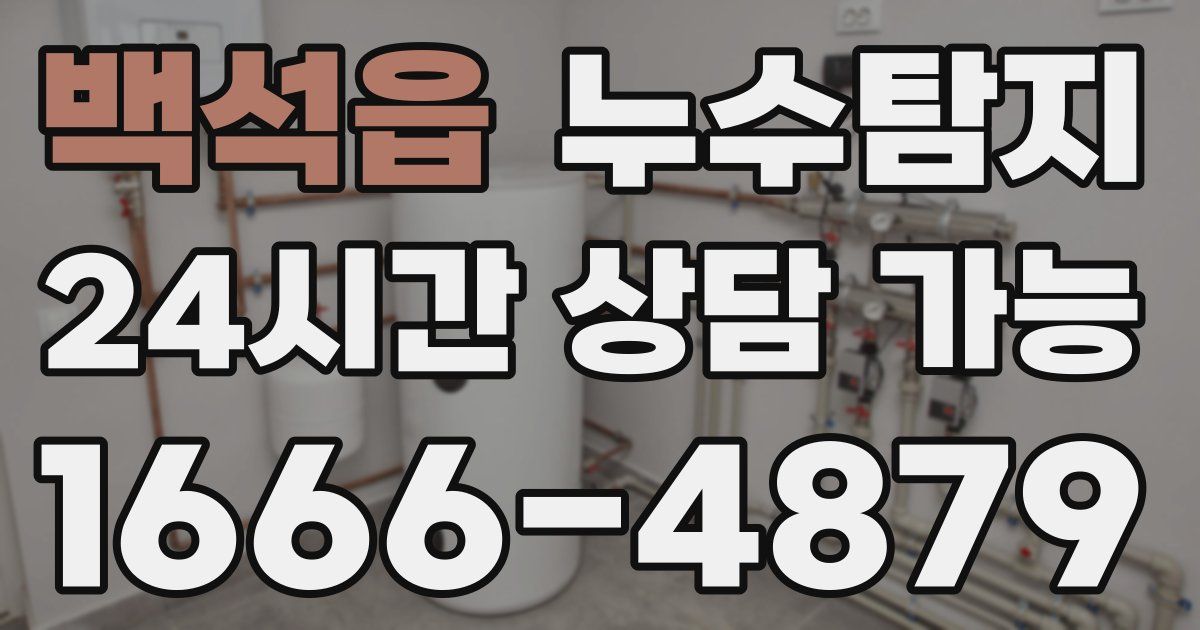 백석읍 누수