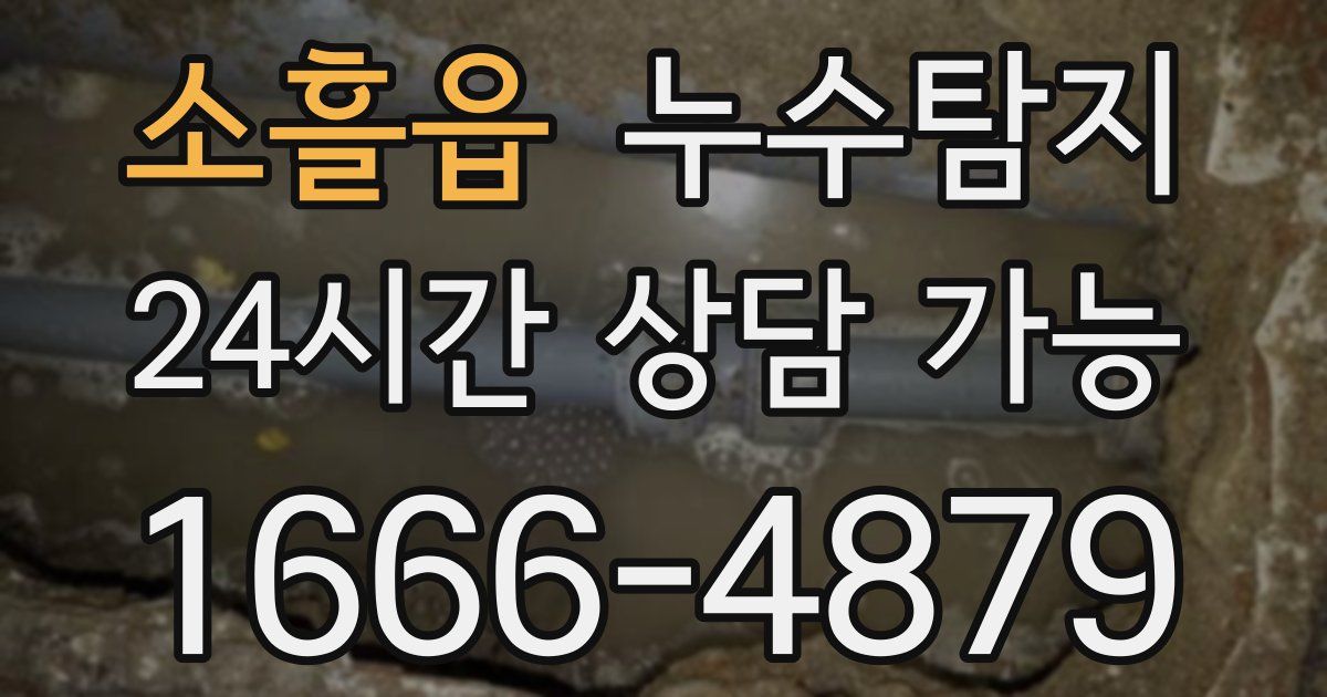 소흘읍 누수