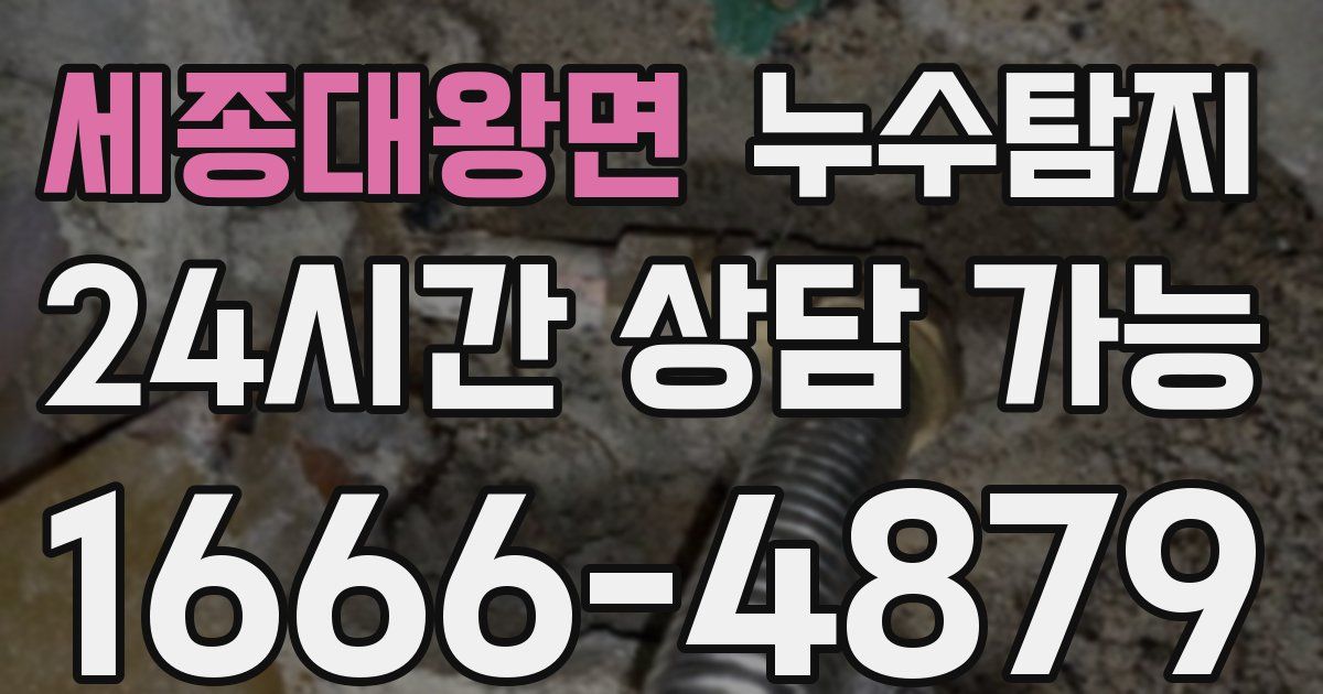 세종대왕면 누수