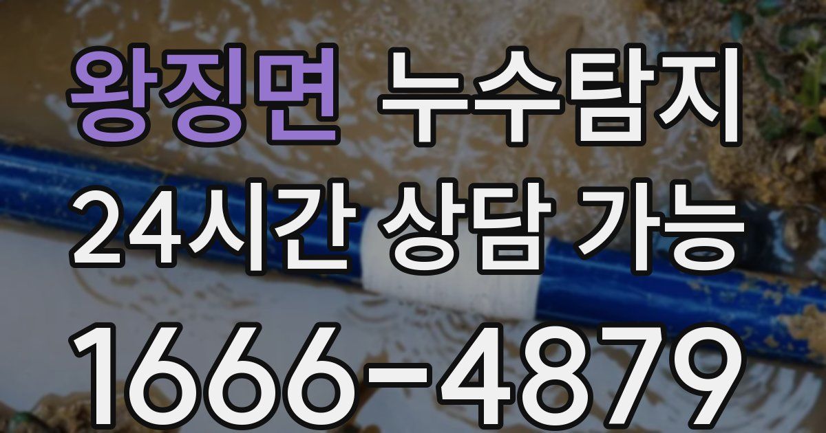 왕징면 누수