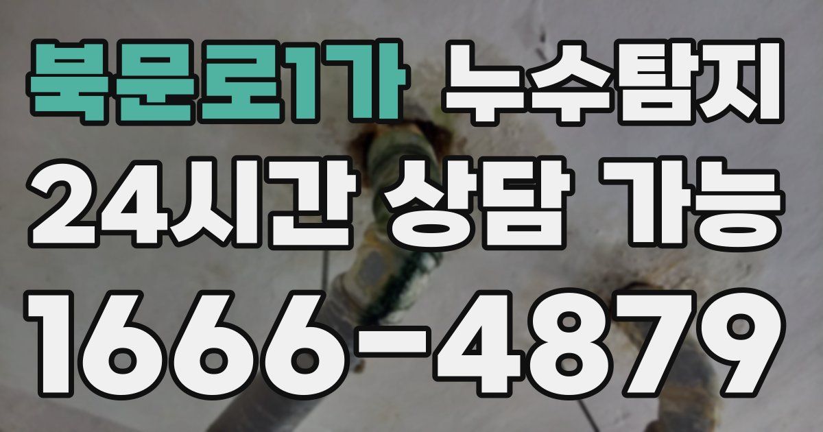 북문로1가 누수