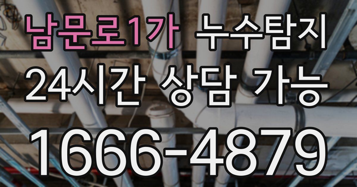 남문로1가 누수