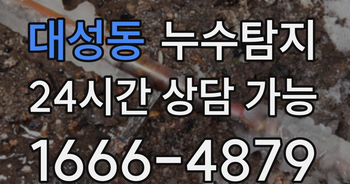 대성동 누수