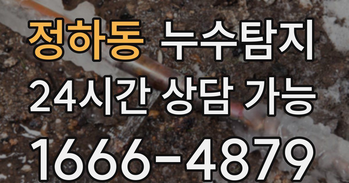 정하동 누수