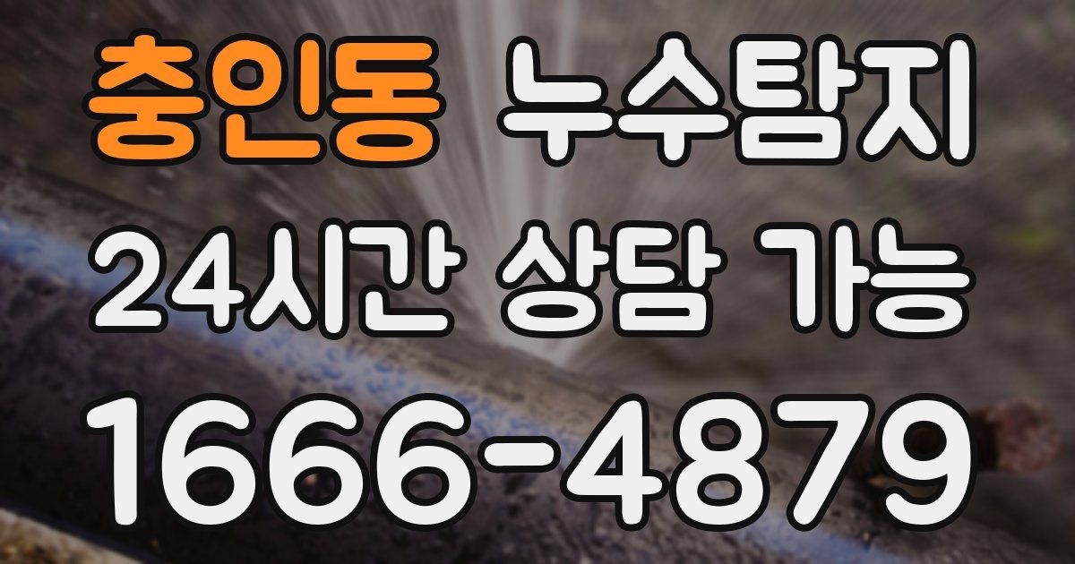충인동 누수