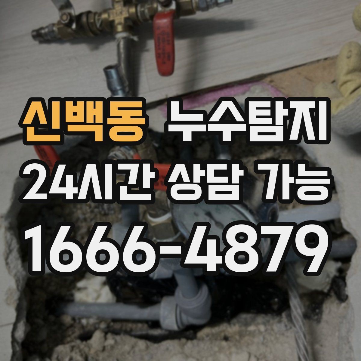 신백동 누수탐지 세탁실 배수 문제 진단 경험