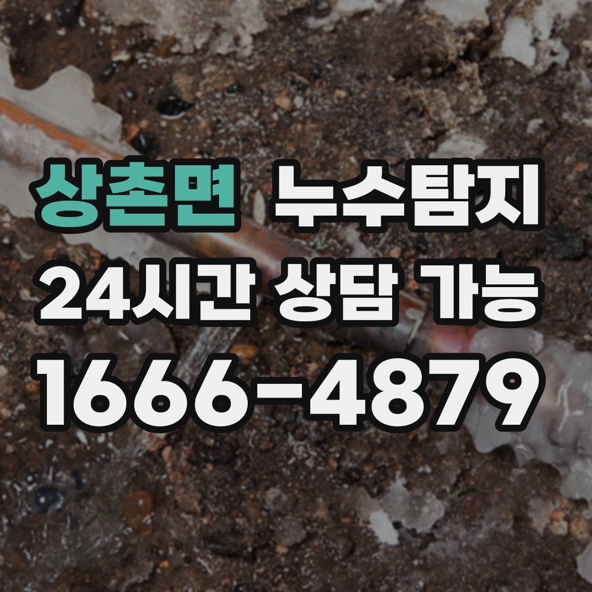 상촌면 누수탐지