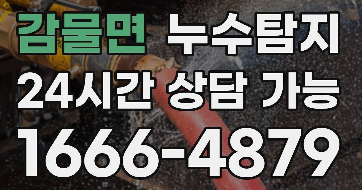 감물면 누수