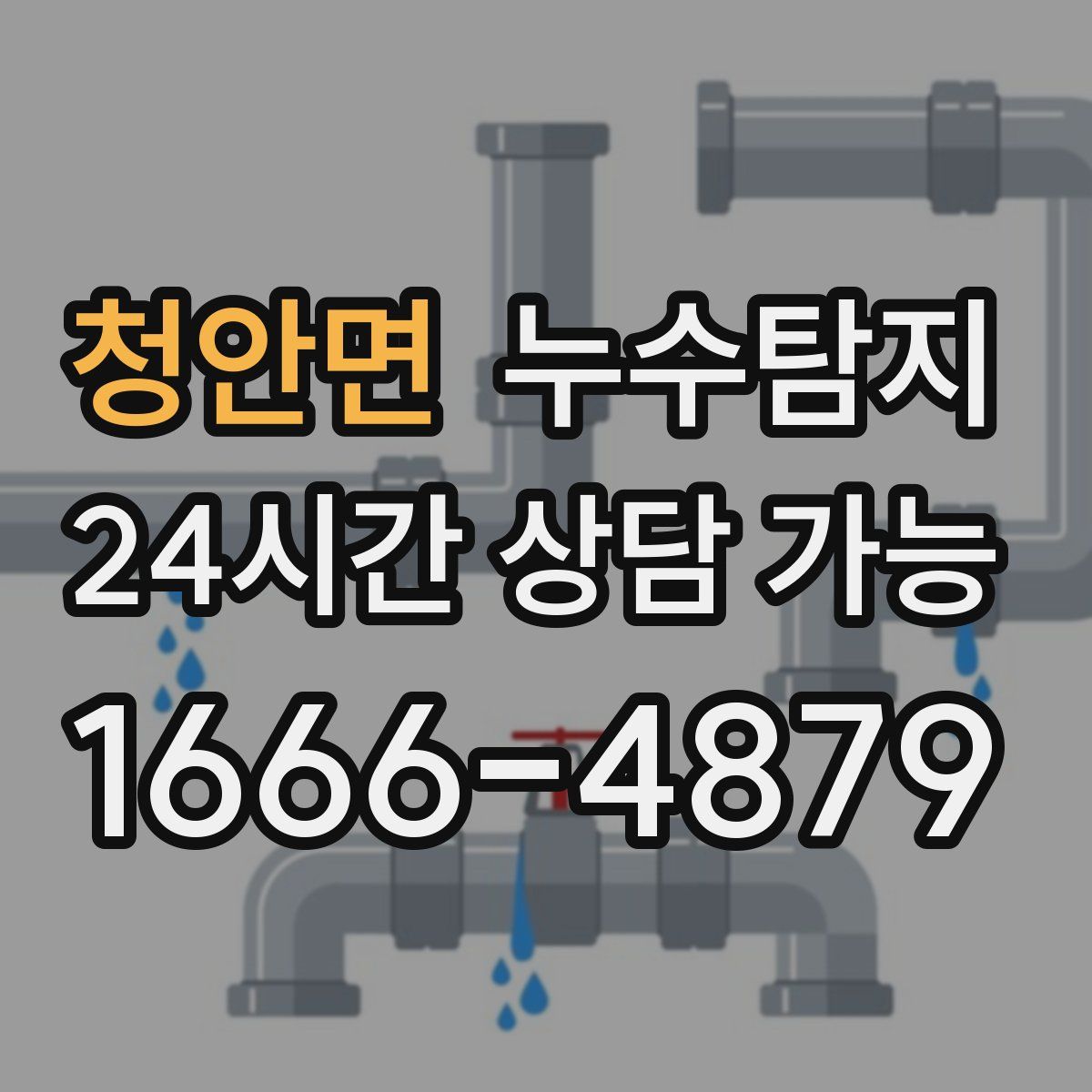 청안면 누수탐지