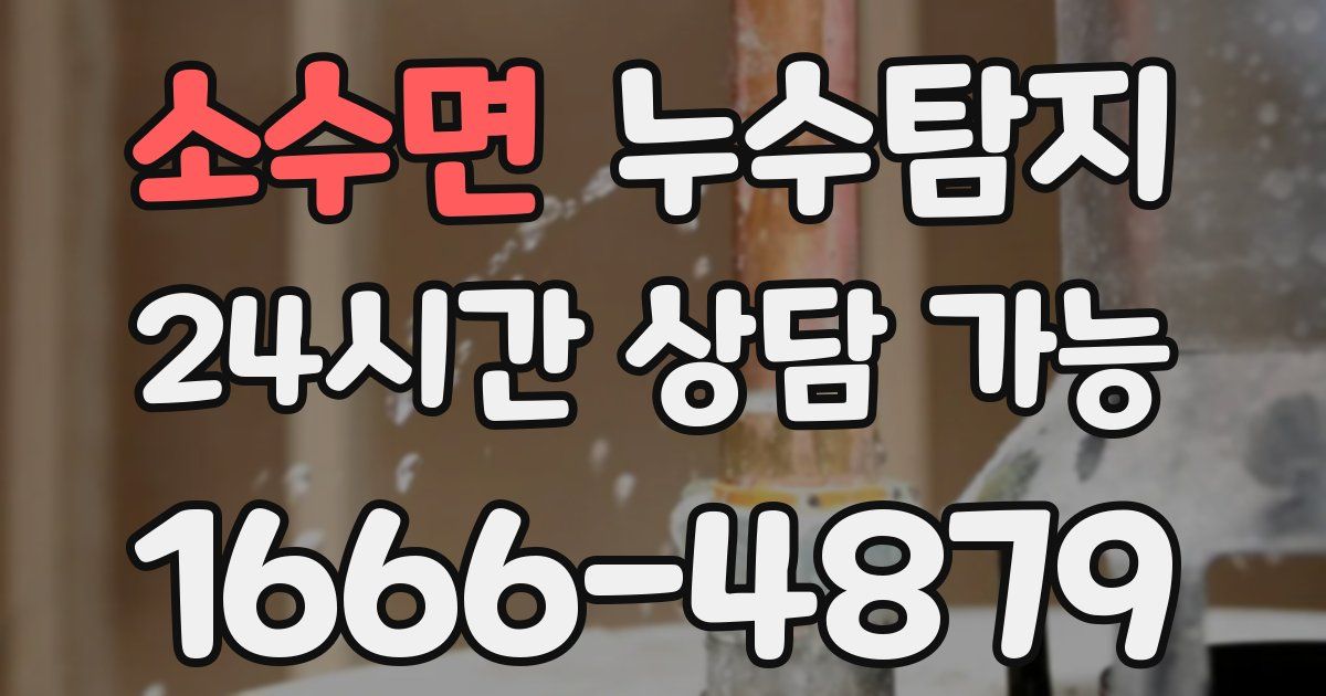 소수면 누수