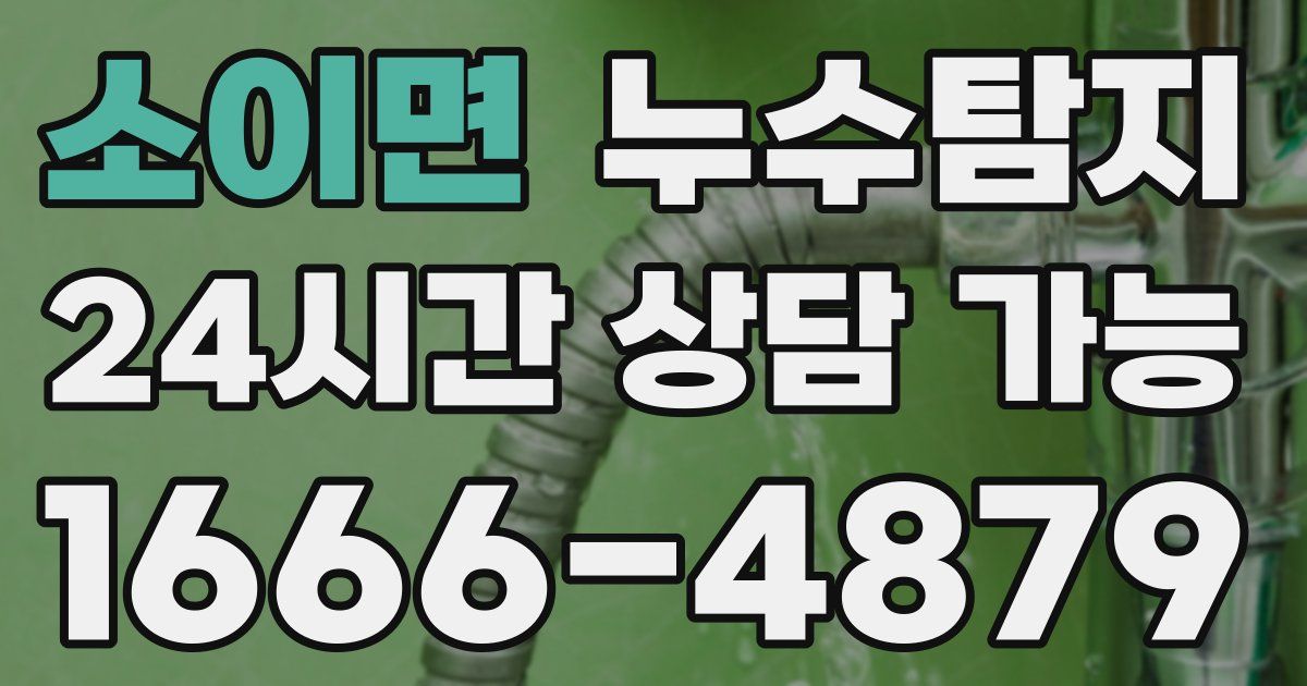 소이면 누수