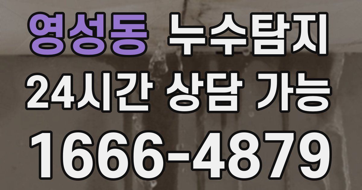 영성동 누수