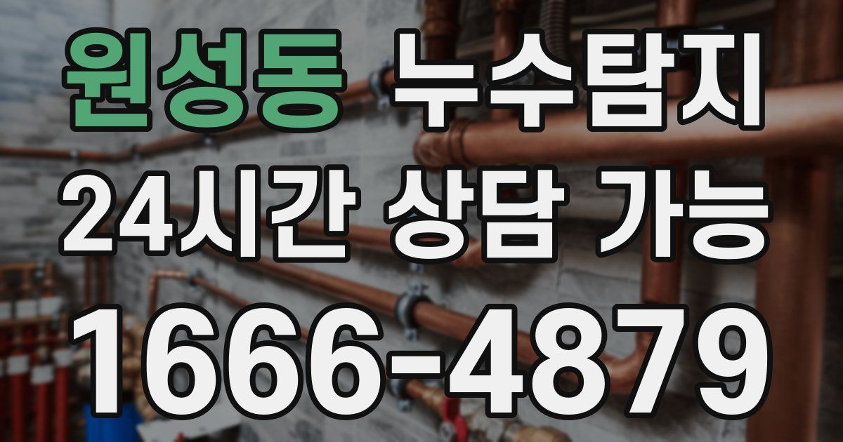 원성동 누수
