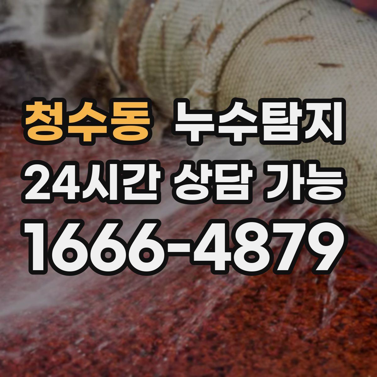 청수동 누수탐지