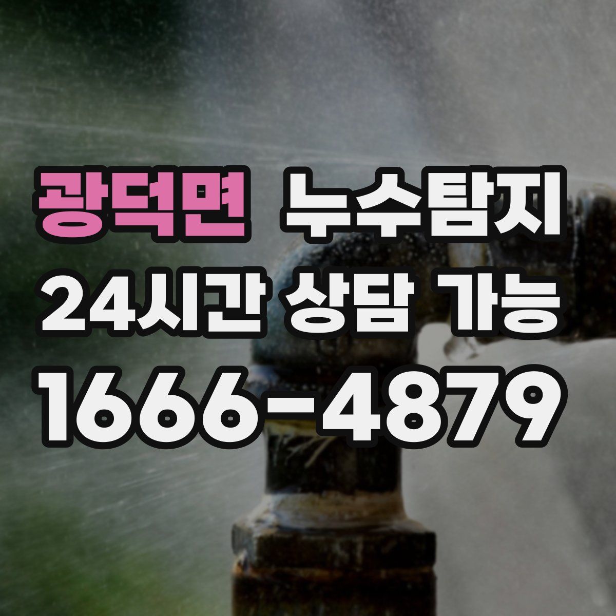 광덕면 누수탐지