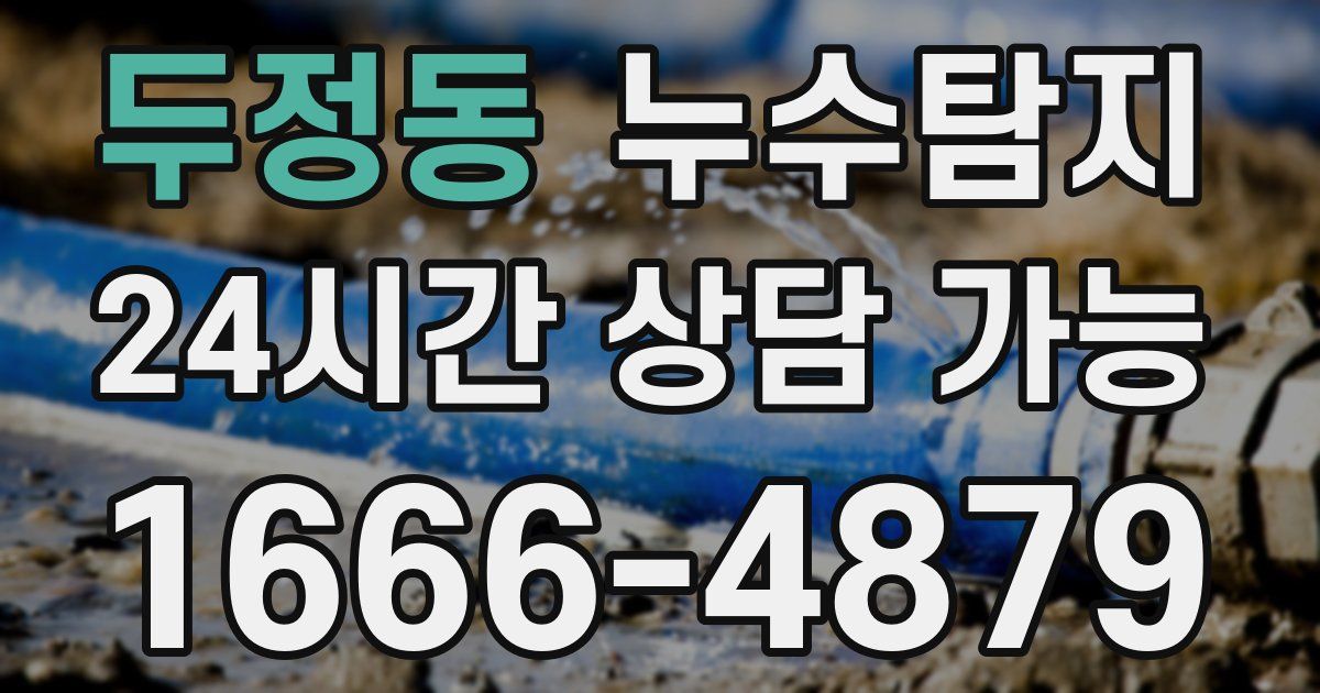 두정동 누수
