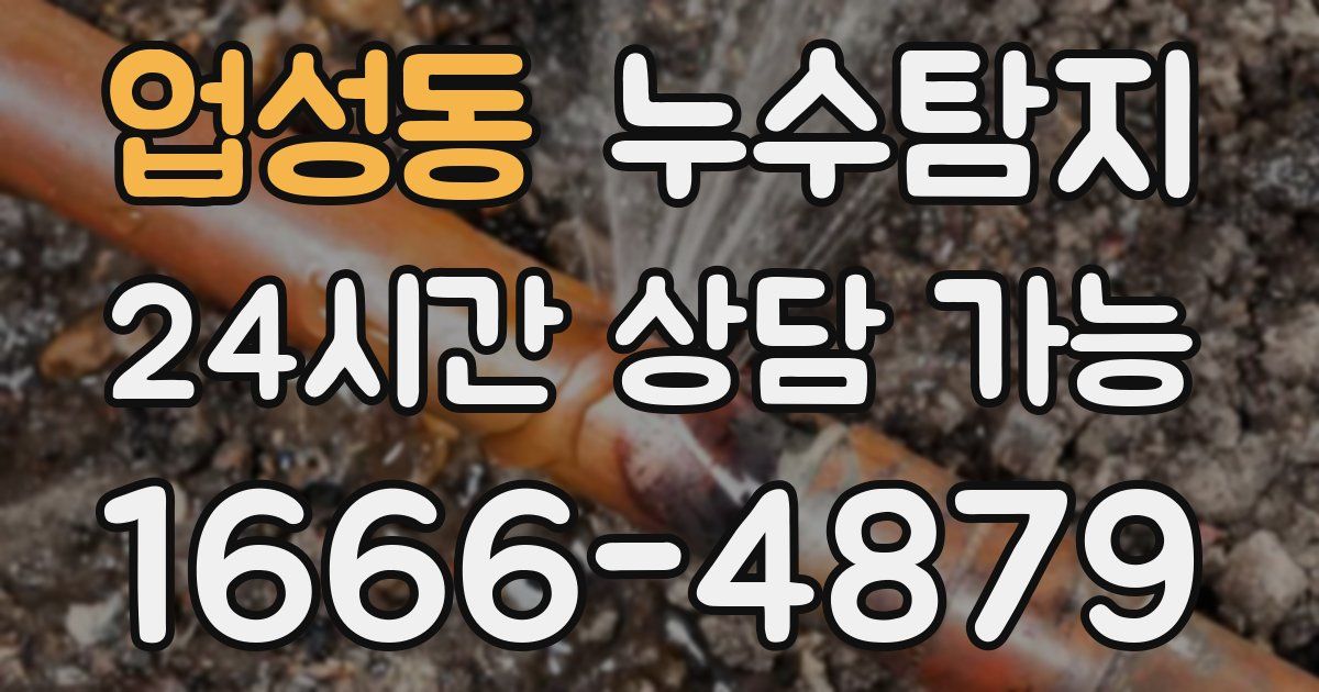 업성동 누수
